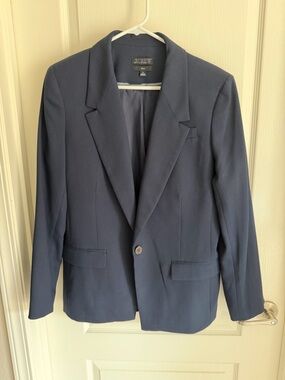 J.Crew Women’s Navy Single-Button Blazer